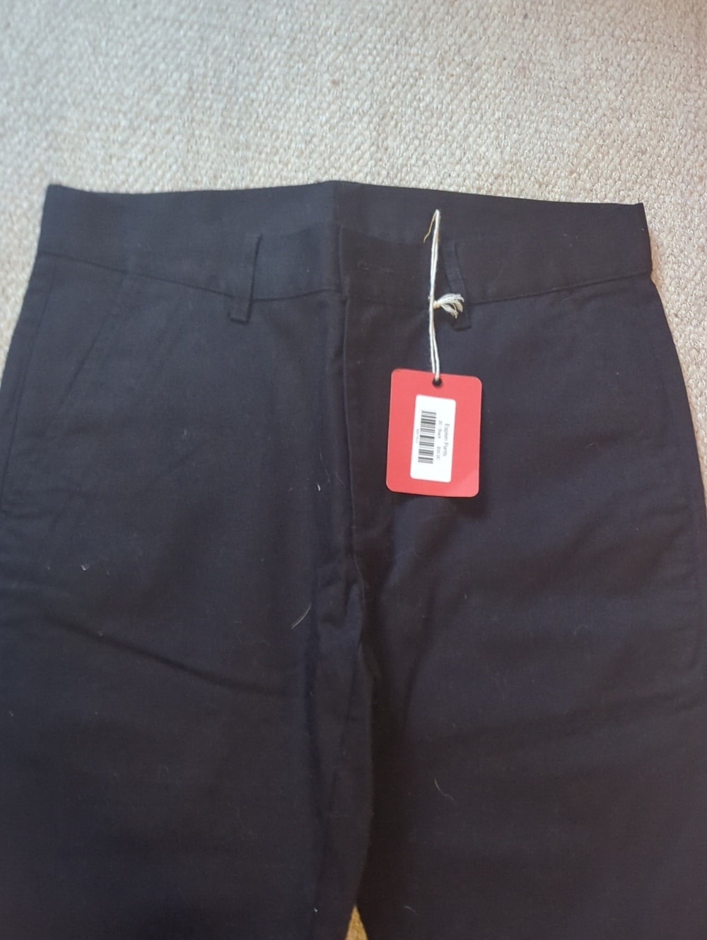 Mens Steel City Esplen Pants Size 30 Waist NWT Black